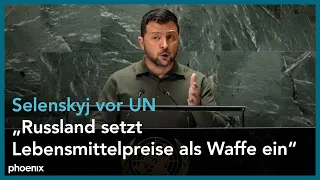 Rede von Wolodymyr Selenskyj bei der UN-Generalversammlung am 19.09.23