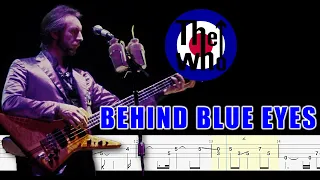 The Who - Behind Blue Eyes (Bass Tabs + Tutorial) By John Entwistle