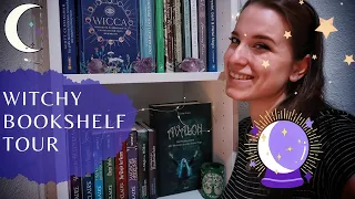 WITCHY BOOKSHELF TOUR | Meine Bücher über Magie, Hexen, Wicca, Druiden etc. | Marina liest