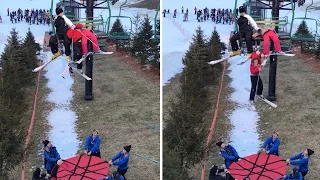 Ski Resort Save Child Falling From Chairlift