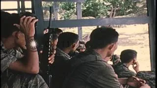 ARVN Special Forces trainees attend a class on Combat Reconnaissance Patrol at Ca...HD Stock Footage