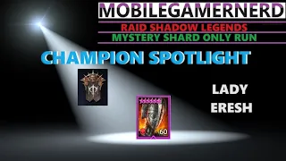 (Lady Eresh) Raid Shadow Legends F2P Champion Spotlight