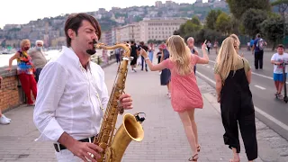 Maneskin - I WANNA BE YOUR SLAVE | Street Sax Performance