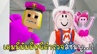 เอมมี่มัมมี่หนีตำรวจสีชมพู  NEW POLICE GIRL PRISON RUN Obby