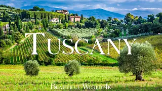 Tuscany 4K Amazing Aerial Film - Calming Piano Music - Amazing Nature