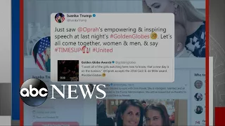 Ivanka Trump's tweet on Oprah sparks backlash