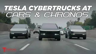 Cybertruck Invasion!  🙌🏼  Takeover at Cars & Chronos with 4x Customized Trucks from T Sportline