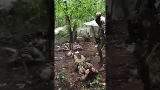 Пленные русские под Изюмом. Captured Russians near Izyum.