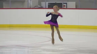 Petra Shabalina, First Place Pre-Preliminary, 2022 Lake Placid Figure Skating Championships