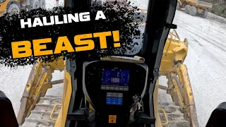 Hauling a BEAST! The Komatsu D85 Dozer.