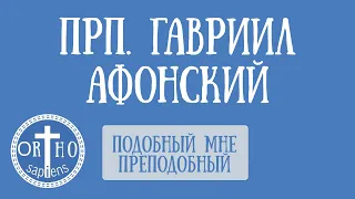 Прп. Гавриил Афонский — Подобный мне преподобный