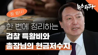 한 번에 정리하는 검찰 특활비와 총장님의 현금저수지 - 뉴스타파