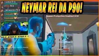 NEYMAR JOGANDO FORTNITE NA ARENA LOUCURA TOTAL COM O PATRIOTA E OUTROS STREAMERS