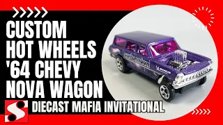 Custom Hot Wheels '64 Chevy Nova Wagon - Diecast Mafia Invitational #chevynova #diecastmafia
