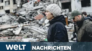 UKRAINE-KRIEG: Annalena Baerbock überraschend erstmals zu Besuch in Charkiw | WELT Stream