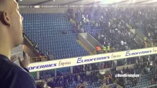 Birmingham fans mock Millwall's wall of noise