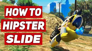 GTA 5 - How To SLIDE ON A MOTORCYCLE! (GTA V Hipster Slide Tutorial)