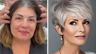 CORTE DE PELO 2024 MUJER DE +50-55-85 TENDENCIA - PEINADO CORTE PELO CORTO EN CAPAS