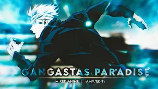 「Gangasta's Paradise😈🖤」 -  Mixed Anime 4k 「AMV/EDIT」(Extreme Scrap)!