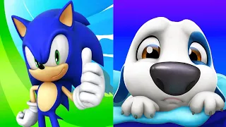 Sonic Dash - Treasure Hunter Knuckles VS My Talking Hank