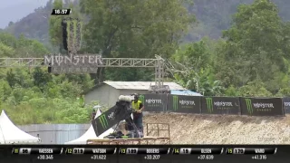 2017 MXGP of Indonesia MX2 race 1 Adam Sterry crash