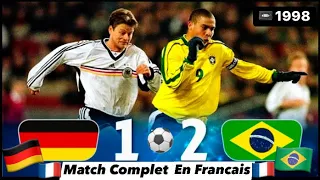 Brésil-Allemagne 1998 Match HD en Français 🇫🇷 France 2 RARE VF ( Ronaldo Romario )