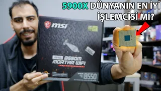 AMD RYZEN 9 5900X TESTİ! Inteli Bitiren En Güçlü Oyun İşlemcisi Oyun Testleri(B550'ye Taktık)