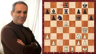 Classic Chess Game: How doubling rooks can backfire! Kasparov's quickest win vs Karpov