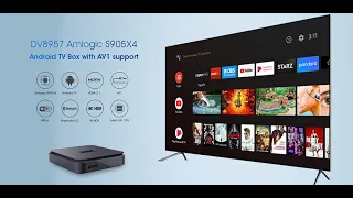 DV8957 Amlogic S905X4 Android TV Device with 4K AV1 decoding