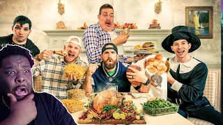 Thanksgiving Stereotypes DUDE PERFECT REACTION THELORDLAVISH