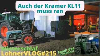 LohnerVLOG#215 Kramer KL11 darf das letzte mal ran I Fendt 614 LSA Motorölwechsel I Linksausdreher