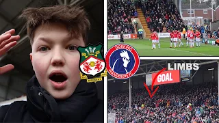 ELLIOT LEE WONDERSTRIKE SENDS 10,000 WREXHAM FANS INTO LIMBS! | Wrexham AFC v Dorking Wanderers VLOG