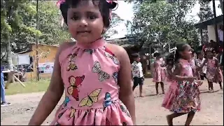 Daughter's Pre-School Dancing / Sri Lankan New year Festival / Sadisi Tharulya 💃😍❤😘👏
