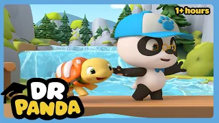 Dr. Panda Season 1 FULL EPISODES! 🚒🩺 Kids Learning Videos (1.5 hour)