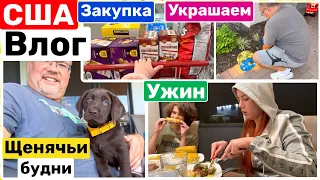 США Влог Наш день Закупка продуктов Costco Уже дарим подарки Украшаем дом Big big family in the USA