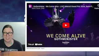 * Winner? * Melodi Grand Prix 2024:Gothminister - "We Come Alive" - Semifinal 1 LIVE - Reaction