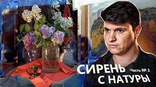 КАК НАРИСОВАТЬ СИРЕНЬ С НАТУРЫ. ЧАСТЬ 1