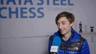 Post round 1interview with Daniil Dubov #chess #daniildubov #interview #tatasteelchess #2022