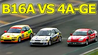 【シビック SiR】トヨタ の 4A-GE なんか、ホンダ の B16A に比べたらガラクタみたいなエンジンですか？【VIDEO OPTION切り抜きVTEC EF9 EG6 EK4 AE111】