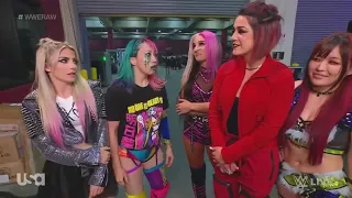 Bayley, Iyo Sky & Dakota Kai Confront Alexa Bliss & Asuka