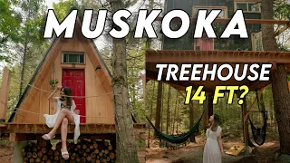 I slept in a TREEHOUSE! The coolest AirBNB I’ve ever stayed! MUSKOKA, Canada 🇨🇦