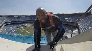 Climbing Through The Abandoned Pontiac Silverdome Ruins: Bike Life Detroit