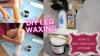 HOW TO - WAX YOUR LEGS AT HOME! DIY LEG WAXING TUTORIAL!