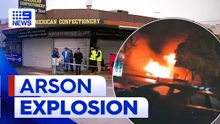 Suspected arson attack claims another tobacco store in Melbourne | 9 News Australia