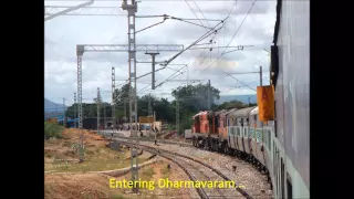 Delhi Bangalore 2,400 Km Full Journey Part II: WDM2+WDM3 Combo Karnataka Express