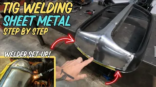 How-To TIG BUTT Weld Sheet Metal Restoration Panels 1932 Ford Split Grill On Model A Roadster