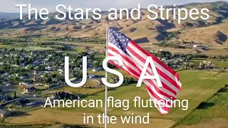 The Stars and Stripes 🇺🇲 American flag fluttering in the wind #great #america #flag Copyright free