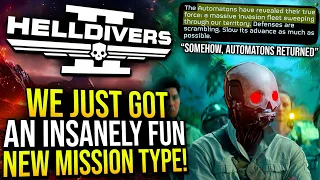 Helldivers 2 - We Were Wrong About The Automatons, New Mission Type!