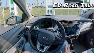 Chevy Bolt EUV ROAD TRIP! - 600 EV Miles With Charging (POV Binaural Audio)