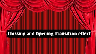 How to add red curtains transition effect in powerpoint presentation
